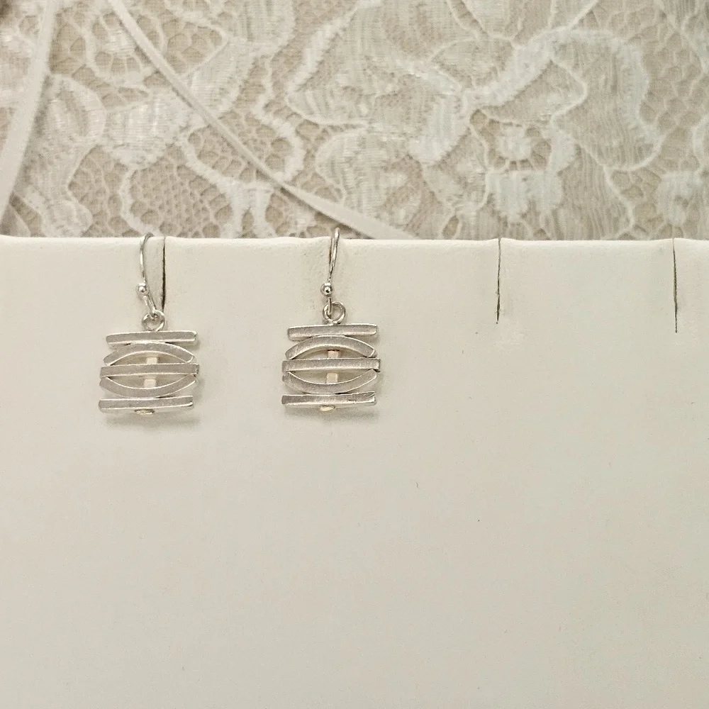 Heather Murray 925 Silver Garden Gate Earrings - Picture 7 of 11